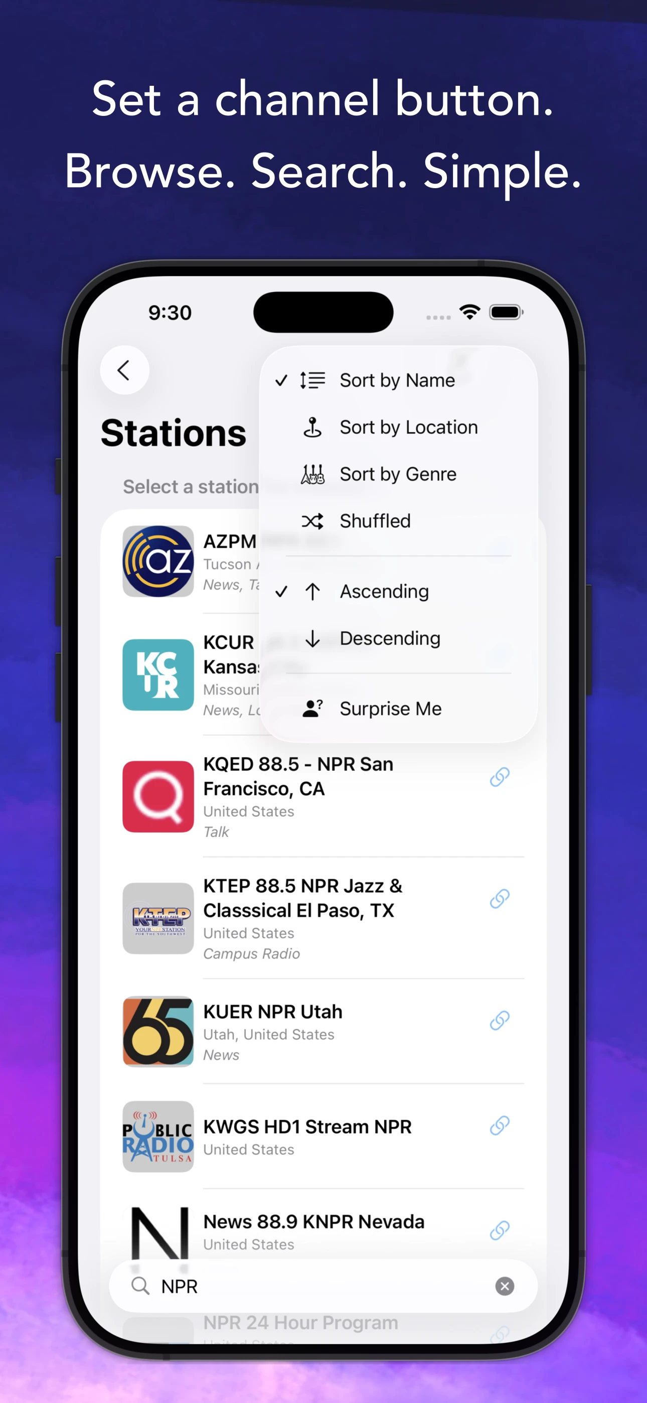 Station search